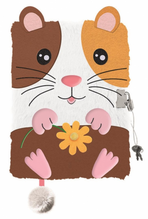 RECHIZITE SCOLARE - MA JURNAL CU LACAT 3D A5 MY LITTLE FRIEND GUINE PIG PUF 96 FILE 669439