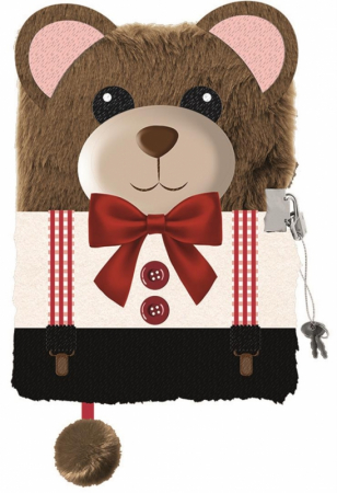 RECHIZITE SCOLARE - MA JURNAL CU LACAT 3D A5 MY LITTLE FRIEND TEDDY BEAR PUF 96 FILE 669545