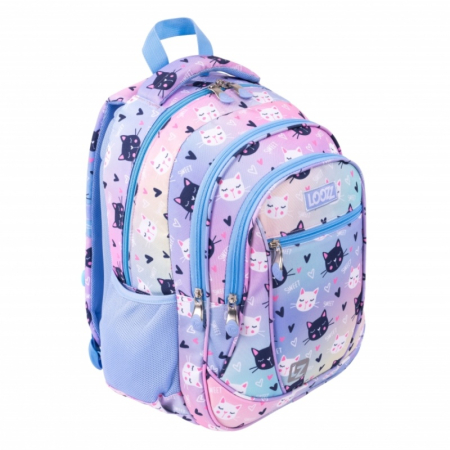 RUCSAC SCOLAR PREMIUM LOOZZ 3 COMPARTIMENTE HAPPY CATS 720079 [1]