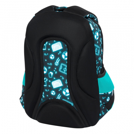 MA RUCSAC SCOLAR ST.RIGHT 3 COMPARTIMENTE BP-26 NEON FOTBALL 681141 [3]