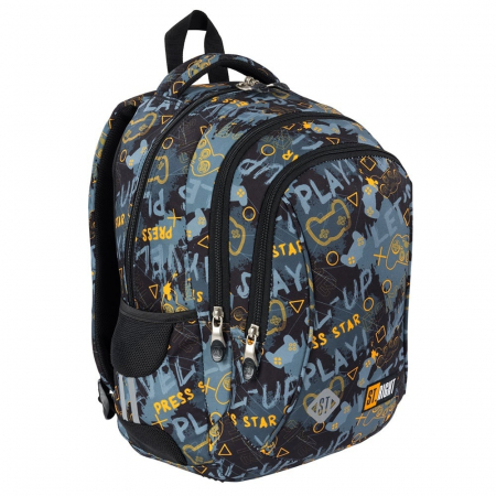 MA RUCSAC SCOLAR ST.RIGHT 3 COMPARTIMENTE BP-26 ORANGE PAD 681615 [0]