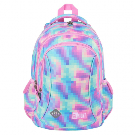 Ghiozdane, Rucsacuri, Trollere - MA RUCSAC SCOLAR ST.RIGHT 3 COMPARTIMENTE BP-26 PASTEL PIXEL 682872