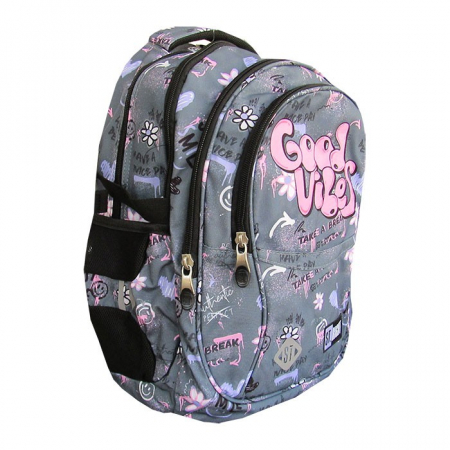MA RUCSAC SCOLAR ST.RIGHT 4 COMPARTIMENTE BP-01 GOOD VIBES 680090 [3]