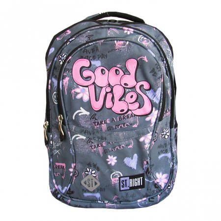 MA RUCSAC SCOLAR ST.RIGHT 4 COMPARTIMENTE BP-01 GOOD VIBES 680090 [2]