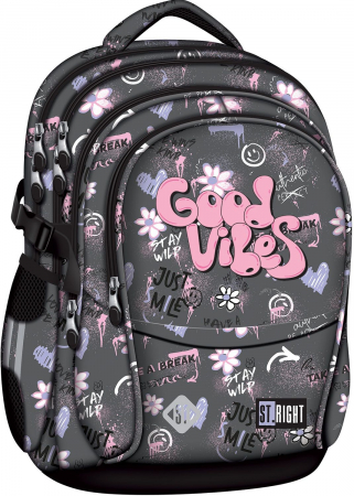MA RUCSAC SCOLAR ST.RIGHT 4 COMPARTIMENTE BP-01 GOOD VIBES 680090 [0]