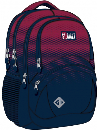 Ghiozdane, Rucsacuri, Trollere - MA RUCSAC SCOLAR ST.RIGHT 4 COMPARTIMENTE BP-05 BURGUND GRADIENT 681332