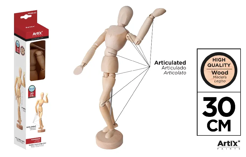 HOBBY - MANECHIN LEMN IPB 30CM PP261-03