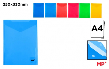 Mape plastic cu elastic - MAPA PLASTIC IPB A4 CU SCAI PORTRET CULORI ASORTATE PC012