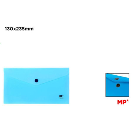 Mape tip plic cu capsa - MAPA PLASTIC IPB DL CU CAPSA ALBASTRU DESCHIS PC542-09