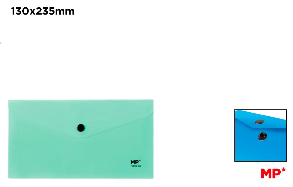 Mape tip plic cu capsa - MAPA PLASTIC IPB DL CU CAPSA TURCOAZ PC542-03