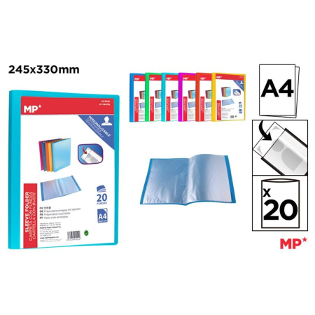 ORGANIZARE SI ARHIVARE - MAPA PREZENTARE A4 PP 20 FOLII DIVERSE CULORI PC312F