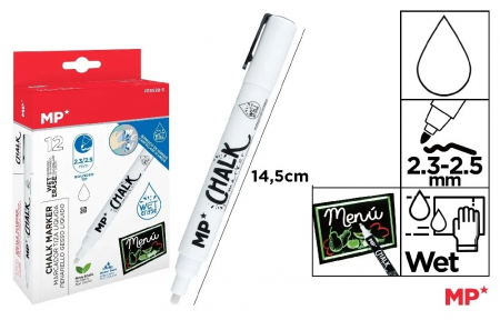 INSTRUMENTE DE SCRIS - MARKER CRETA IPB VARF 2.3MM-2.5MM ALB PE552B-S