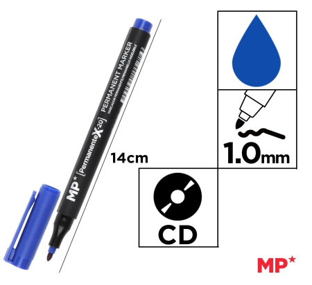 Marker cd - MARKER PERMANENT IPB CD/DVD 1.0MM ALBASTRU PE417-S