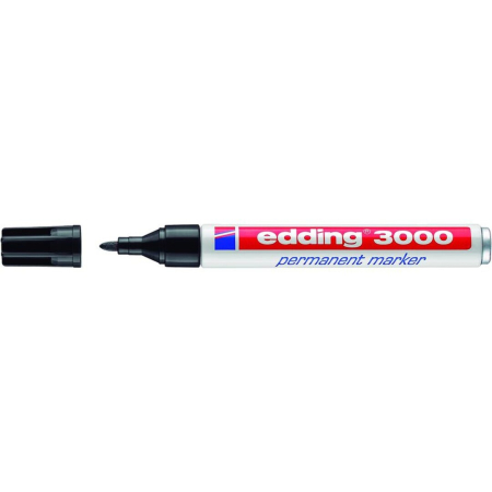 Bic/ IPB - Marker Permanent Edding 3000 Negru Vârf Rotund