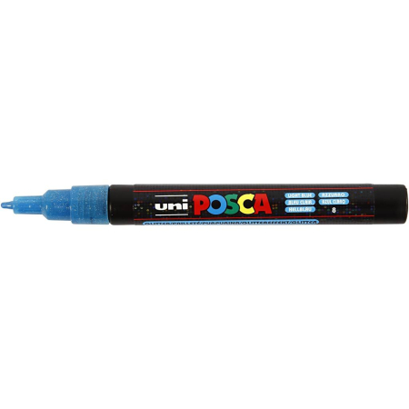 MARKER UNI POSCA 8/SET CULORI CU SCLIPICI 0.9-1.3 MM M1514 [2]
