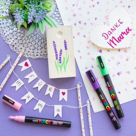 MARKER UNI POSCA PC -3M 0.9-1.3 MM 4/SET R,G,AL,N M1505 [10]