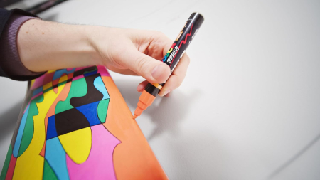 MARKER UNI POSCA PC-5BR 1-4MM 8 CULORI/SET VARF PENSULA M1602 [5]