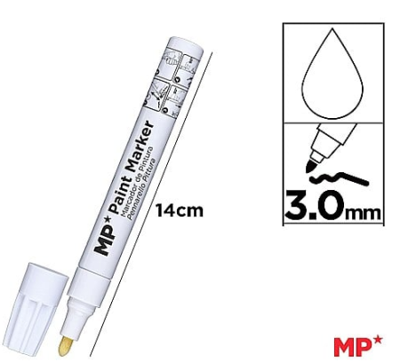 Marker cu vopsea - MARKER VOPSEA IPB 3.0MM ALB PE439B-S/PE439