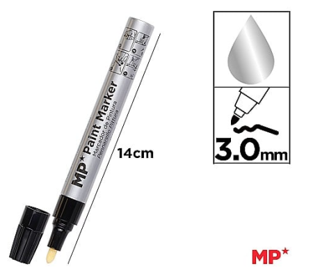 Marker cu vopsea - MARKER VOPSEA IPB 3.0MM ARGINTIU PE441PL-S