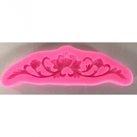 Forme Turnare, Modelare - MATRITA MULAJ SILICON 14.2*4.3*0.9CM ELEMENT FLORAL 27545