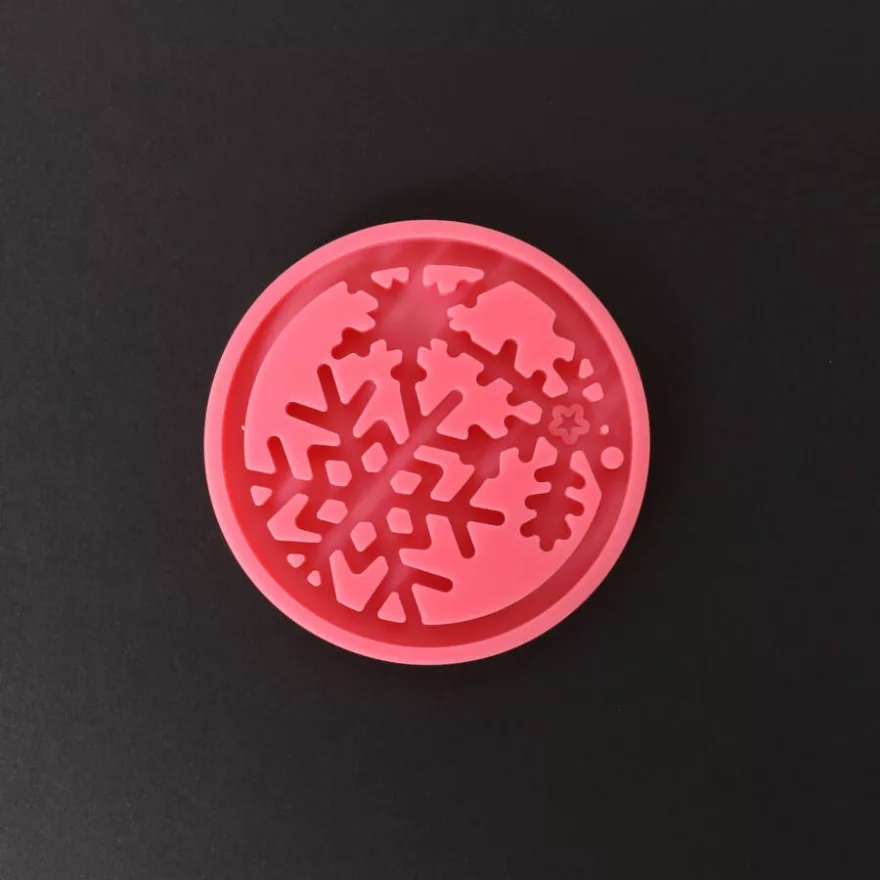 Perforatoare/ Sabloane cu forme de Craciun - MATRITA MULAJ SILICON 7.7CM FULG DE ZAPADA 41104