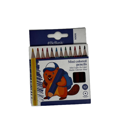 RECHIZITE SCOLARE - MINI CREIOANE COLORATE BeBasic 12/SET S066