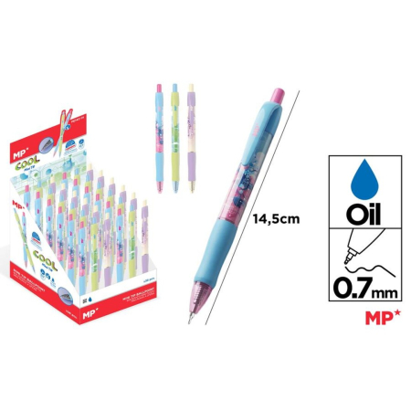 Instrumente pentru scris kids - MINI PIX CU GEL IPB PE BAZA DE ULEI 0.7MM COOL ALBASTRU PE140-14