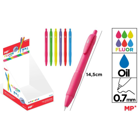 Pixuri cu gel - Mini Pix Gel Ulei 0.7mm Culori Fluo MP PE140-16