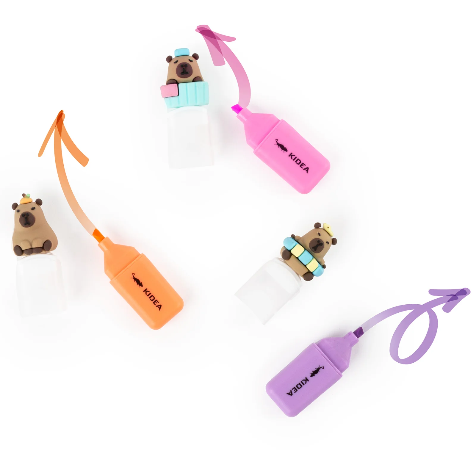 Set 3 Mini Textmarkere Capybara Kidea ZFK3KA [2]