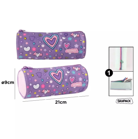 RECHIZITE SCOLARE - NECESSAIRE IPB 21*7.5CM 1 COMPARTIMENT SAMPACK HOLOGRAFIC PA1071