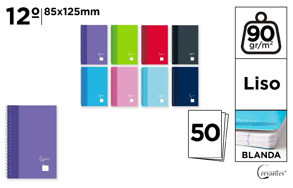 HARTIE PRODUSE DIN HARTIE - NOTES IPB 85*125MM SPIRA 50F VELIN COPERTA CARTON MOALE PB217