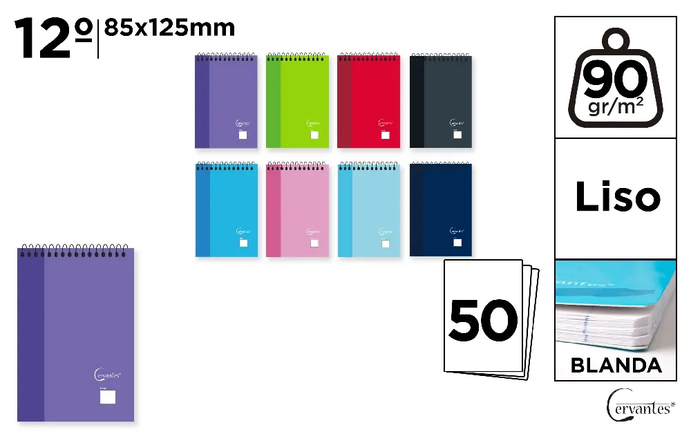 HARTIE PRODUSE DIN HARTIE - NOTES IPB 85*125MM VERTICAL SPIRA 50F VELIN COPERTA CARTON MOALE PB218