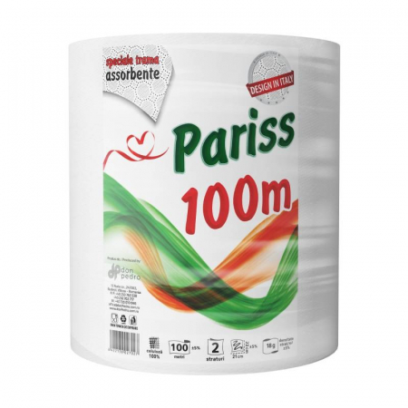 Hartie igienica - OVM PROSOP HARTIE 100M celuloza alb, 17 gr/mp, 2 straturi