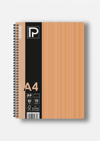 Caiete scolare - CAIET A4 80F 90G LINII SPIRA DUBLA BLACK EDITION 24000449