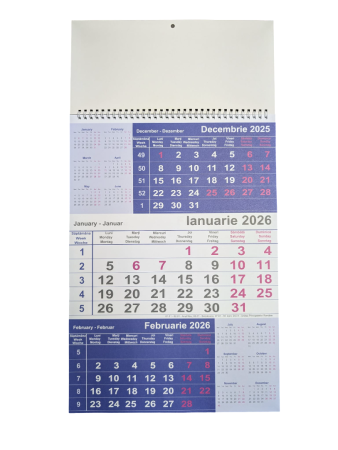Calendare 2026 - CALENDAR TRIPTIC PERETE 2026 21400026