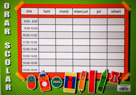 Materiale Didactice - PA ORAR SCOLAR A4 24000347