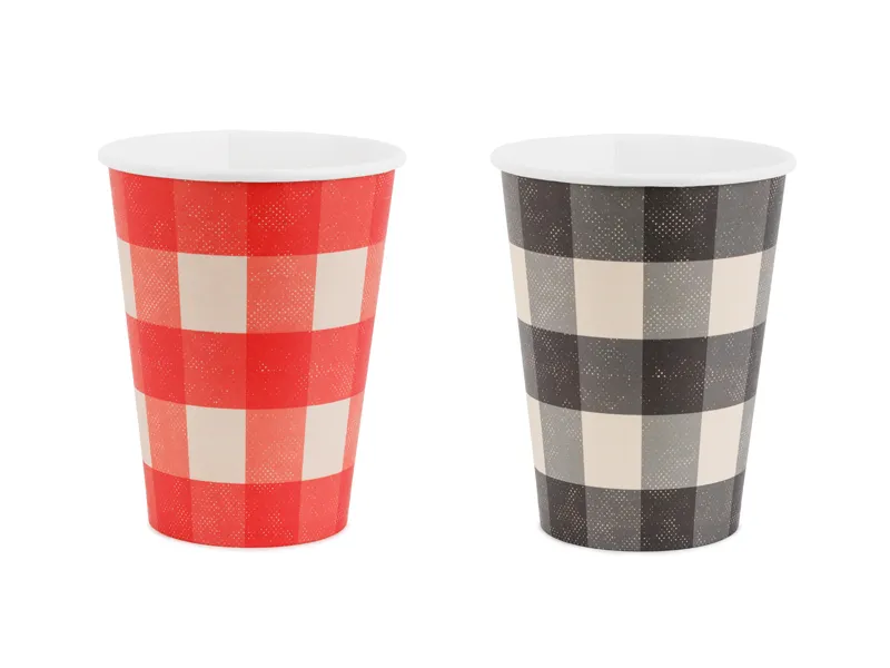 ARTICOLE PARTY - Pahare Carton Checkered Mix 400ml 6 buc KPP106-EU3
