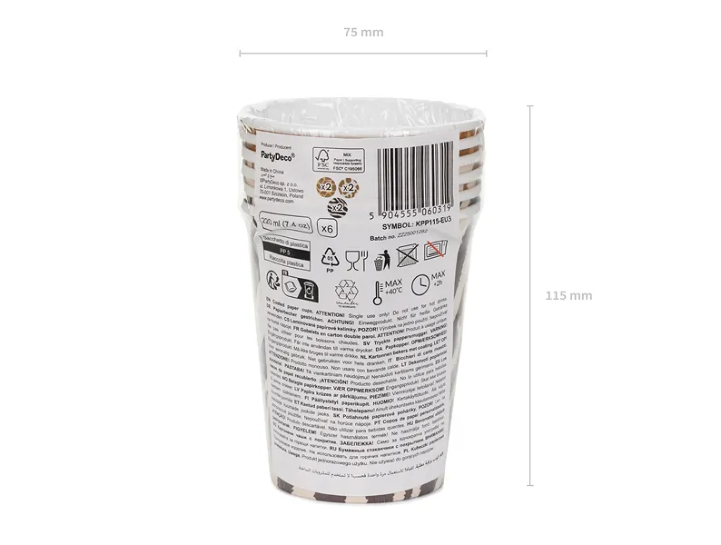 Pahare Carton Safari Spots Mix 220ml 6 buc KPP115-EU3 [4]