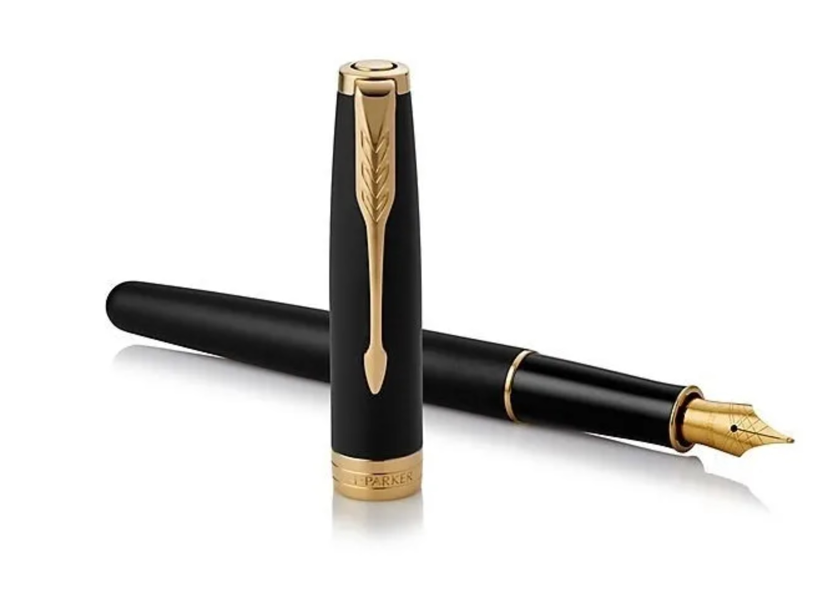 Stilouri de lux - PARKER STILOU SONNET BASIC, NEGRU MAT GT, PENITA F 160104