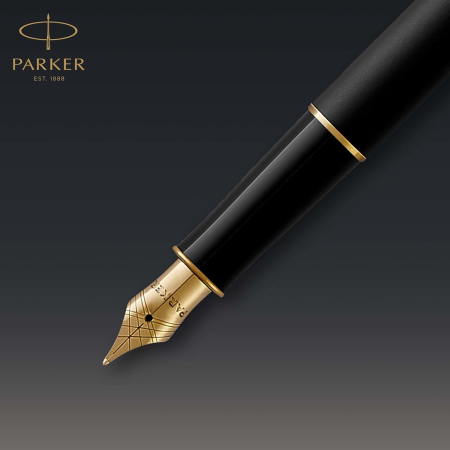 PARKER STILOU SONNET BASIC, NEGRU MAT GT, PENITA F 160104 [4]