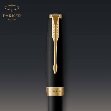 PARKER STILOU SONNET BASIC, NEGRU MAT GT, PENITA F 160104 [3]
