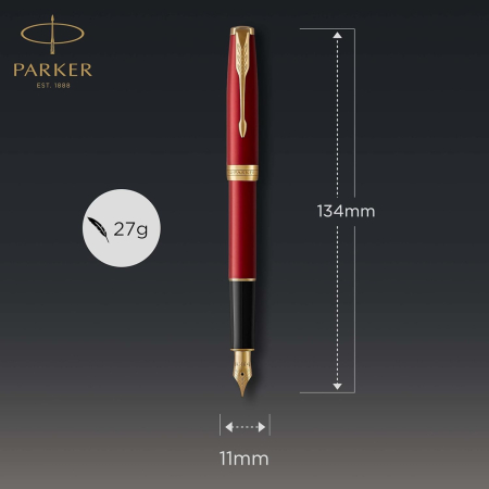 PARKER STILOU SONNET CORE ROSU-AURIU, PENITA F 160416 [3]