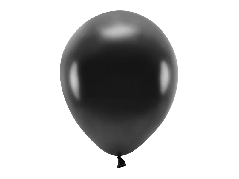 ARTICOLE PARTY - BALOANE Eco Balloons 30cm, metallic, black 10/set ECO30M-010-10
