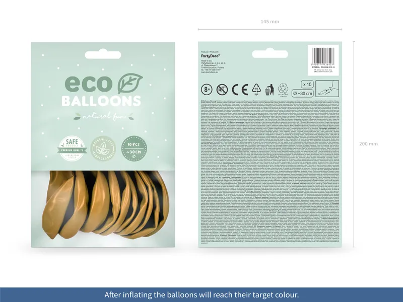 BALOANE Eco Balloons 30cm, metallic, gold 10/set ECO30M-019-10 [1]