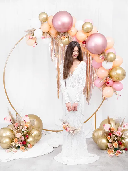 BALOANE Glossy Balloons 30cm, rose gold 50/SET CHB1-019R-50 [2]