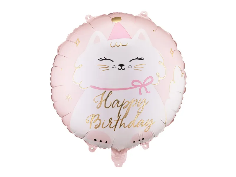 Happy birtday kids - BALON FOLIE ALUMINIU Disc Kitty, 35x35cm, mix FB361
