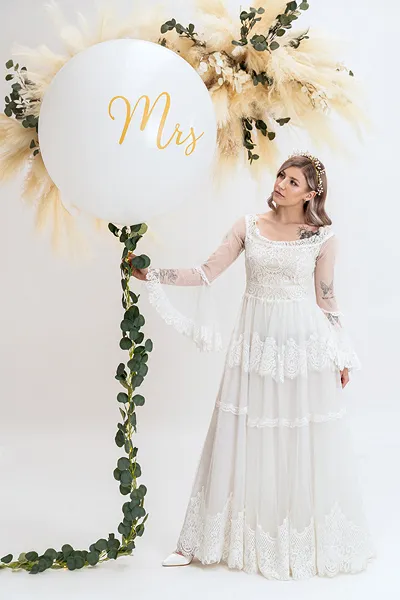 PD BALON Giant Balloon 1m, Mrs, white OLBON11D-008-019 [2]