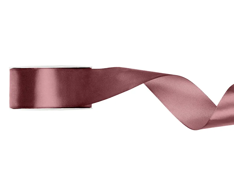 AMBALAJE SI SACOSE CADOURI - BANDA SATIN, Satin Ribbon, dark dusty rose, 38mm/25m TS38-081BRC