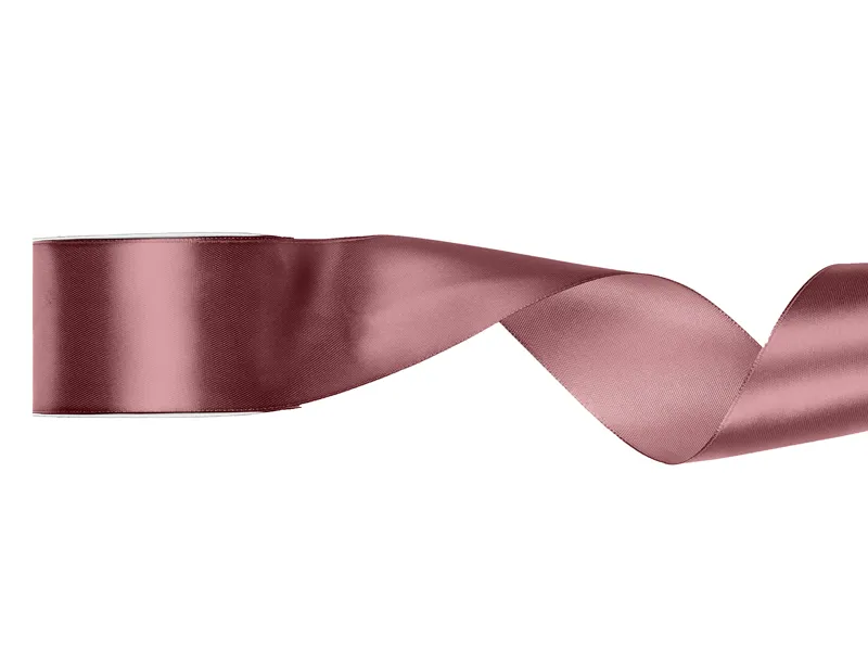 Banda satin - PD BANDA SATIN, Satin Ribbon, dark dusty rose, 50mm/25m TS50-081BRC