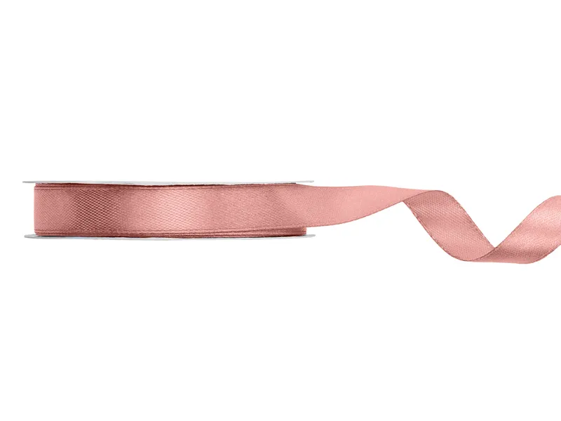 AMBALAJE SI SACOSE CADOURI - BANDA SATIN, Satin Ribbon, dusty rose, 12mm/25m TS12-081BR